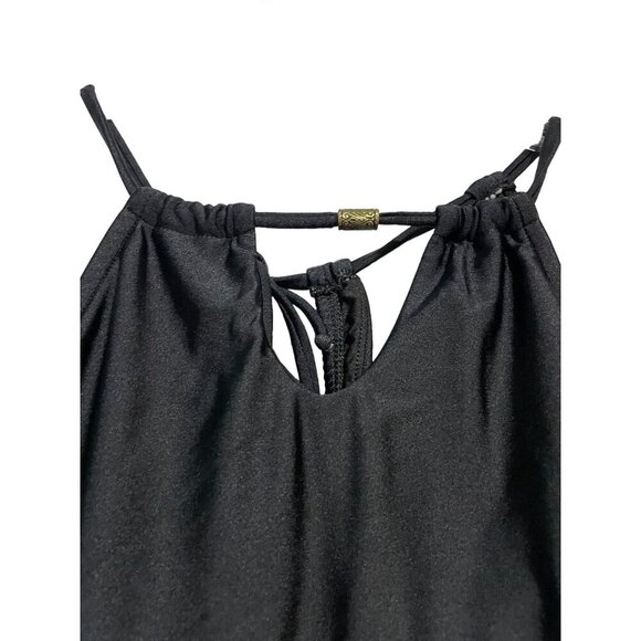 Venus Women's Sleeveless Open Back One-piece Swimsuit Black Size 10 - Picture 5 of 6